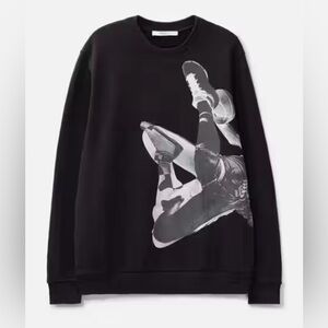 Givenchy Black Crewneck Sweater with Graphic Design